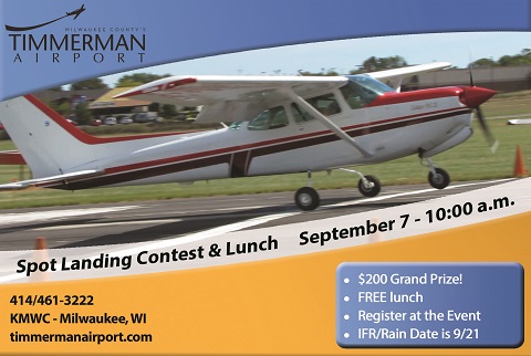 Spot landing contest & lunch - $200 grand prize, free lunch
